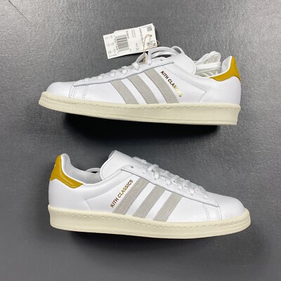 100% Authentic Kith x Adidas Campus 80s White Mango Yellow US 9 UK 8.5 Mens  | eBay