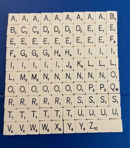 Vintage Spear’s Scrabble Fliesen quadratische Rückseite wählen Sie Ihre Ersatzfliese - Bild 1 von 3