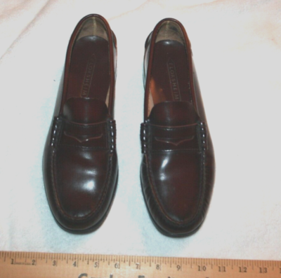 Florsheim Men\'s Penny Loafers Brown Leather Size 9 Slip-On Dress Casual Shoes Florsheim Midtown Penny Loafers Cognac Leather (Men main image 4