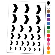 Chevron Arrow Solid Temporary Tattoo Water Resistant Set