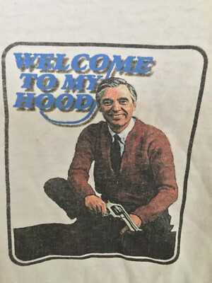Mr. Rogers Vintage T Shirt Welcome To My Hood Size XL Rare late '90s | eBay