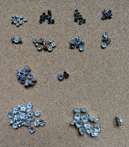 Assorted Lot of Rondelle Spacers for Jewelry Making