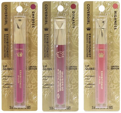 Covergirl Exhibitionist Lip Gloss LIMITED EDITION High Impact Color **YOU PICK**