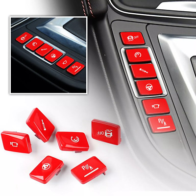 6X For BMW M3 F80 2015-2019 M4 F82 2015-2020 Car Gear Shift Switch Button Cover