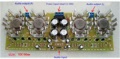100W*2 High Power OCL Module Two Channel Amplifier Board Electronic DIY Kits