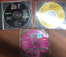 Lot Of 3 Singing Machine Sampler Karaoke CD Standards Christina NSYNC Faith Hil