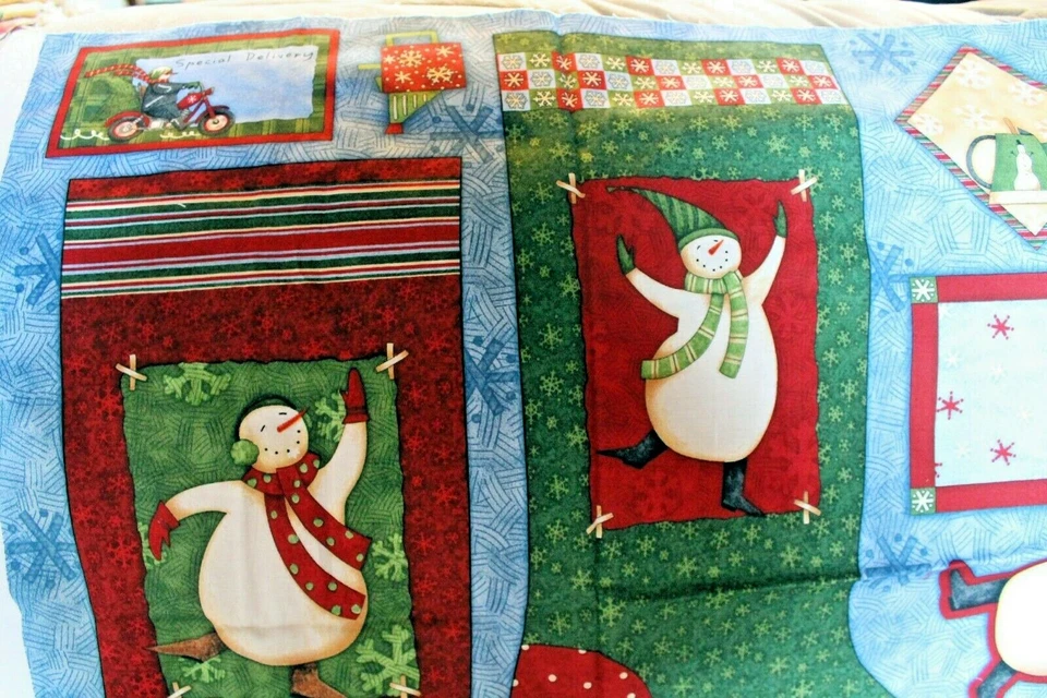 Panel de tela panel de vacaciones ártico Debbie Mumm para acolchado SSI 100 % algodón Foto 2 de 4