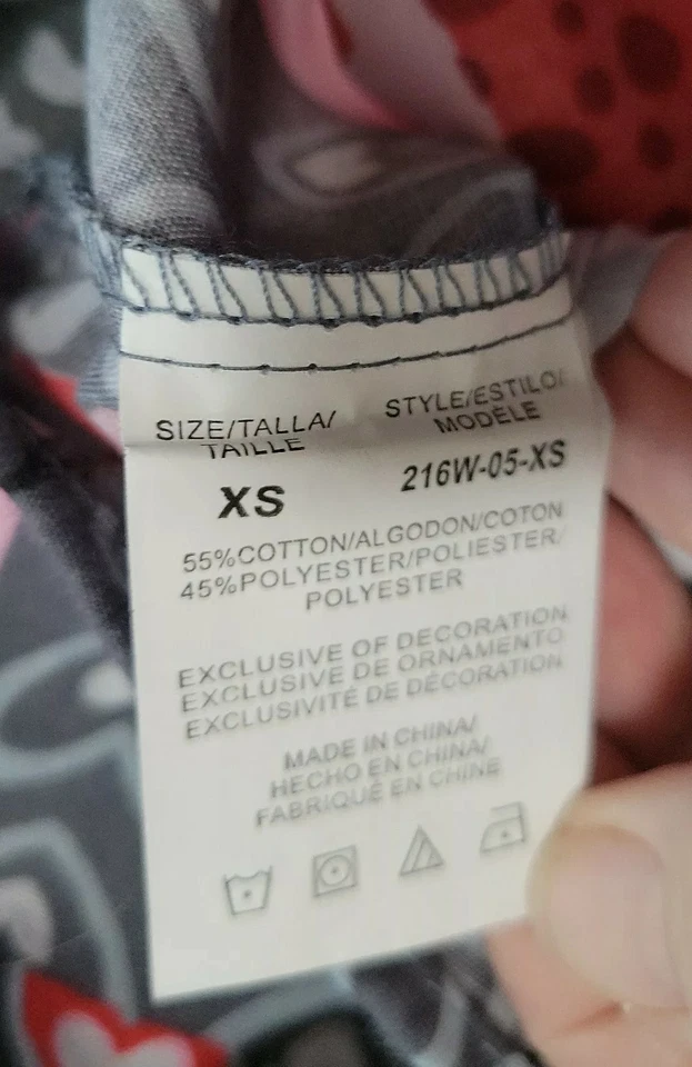  Scrub Shirt Short Sleeve Medical Uniform Size XS Breast Cancer Awareness  - Image 4 of 4