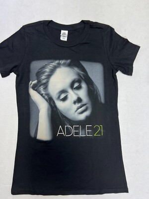 ADELE ADELE21 NORTH AMERICA TOUR 2011 TEE BLACK T-SHIRT OFFICIAL WOMAN NEW!!