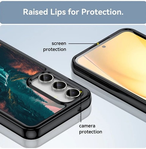 For Samsung S21 S22 S23 S24 Ultra FE waterfall in middle forest Anti fingerprint - 第 13/25 張圖片