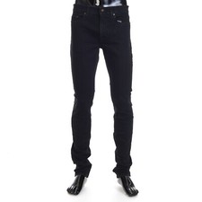 SAINT LAURENT 760 Skinny Jeans - Black Denim, Mid Rise, Five Pocket