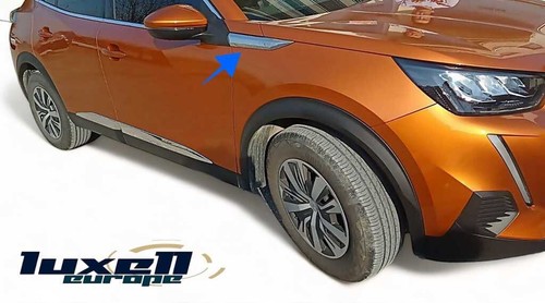 Enhance Style Stainless Steel Fender Side Signal Trim Covers for Peugeot 2008 - Picture 6 of 8
