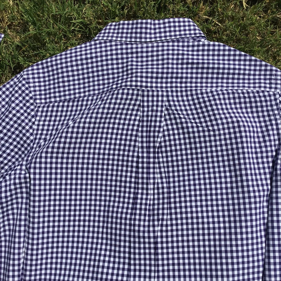 Camisa de vestir Polo Ralph Lauren abotonada púrpura a cuadros niño joven talla XL (18-20) Foto 4 de 4