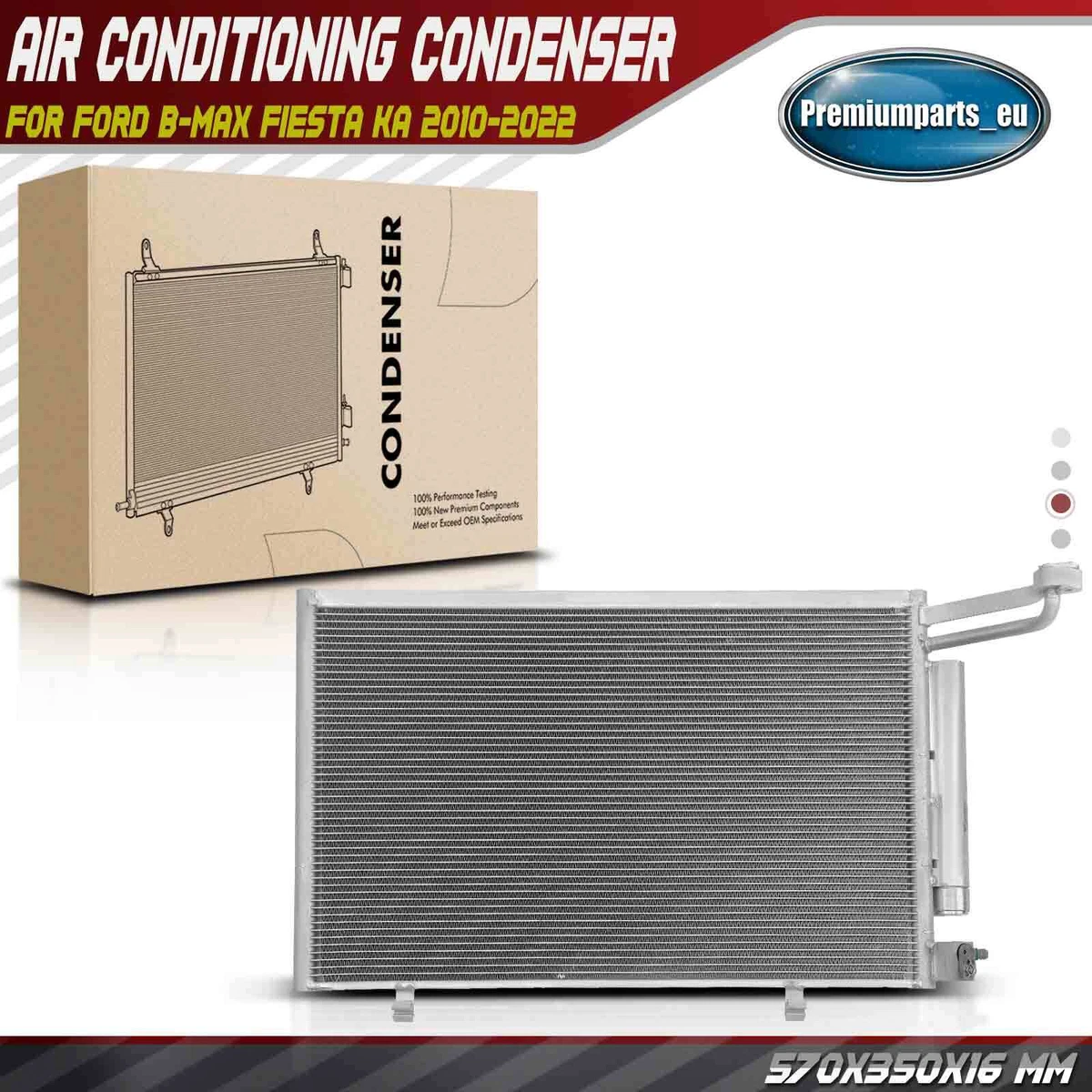 Condenser Air Conditioning for Ford B-Max Fiesta Ka 10-22 