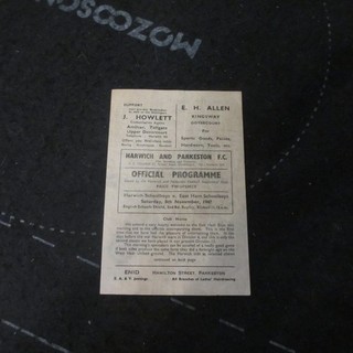 Harwich v East Ham English Schools Shield 2nd Rd Replay 1947/8