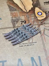 Axis and Allies Painted Pieces - ONE 3D Leander Class Cruiser United Kingdom