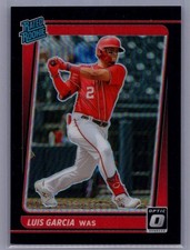 2021 Donruss Optic Luis Garcia Rated Rookie Black 25/25 Prizm