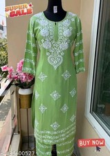 Readymad Chikanakari Kurta/kurti and plazoo Set for Women's Party Festive Outfit