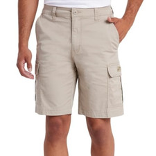 UNIONBAY Men's Relaxed Fit Flex Waist Cargo Short, Tan, Sz 36