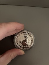 2021 Britannia Silver Bullion 1oz £2 Coin in Capsule .999 Fine Silver Mint