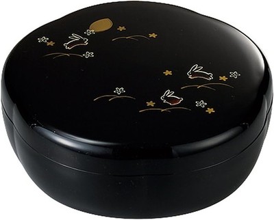Miyamoto Sangyo Yume Usagi Plum-shaped Confectionery Cup Black Size: Approx