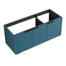 48" Wall Mounted Bathroom Vanity  3 Soft-Close Doors, KD-Packing  Excluding