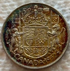 1952 Canada 50 Cents KM# 45 .800 Silver Coin Melt $21 Nice Detail Tarnish
