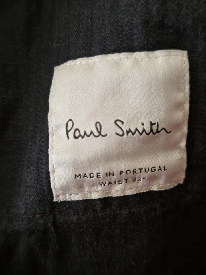 Pantalones Cortos PAUL SMITH Caballeros Hechos en Portugal Frente Plano Para Hombres 32W 9.5" Entrepierna Multicolor Foto 2 de 4