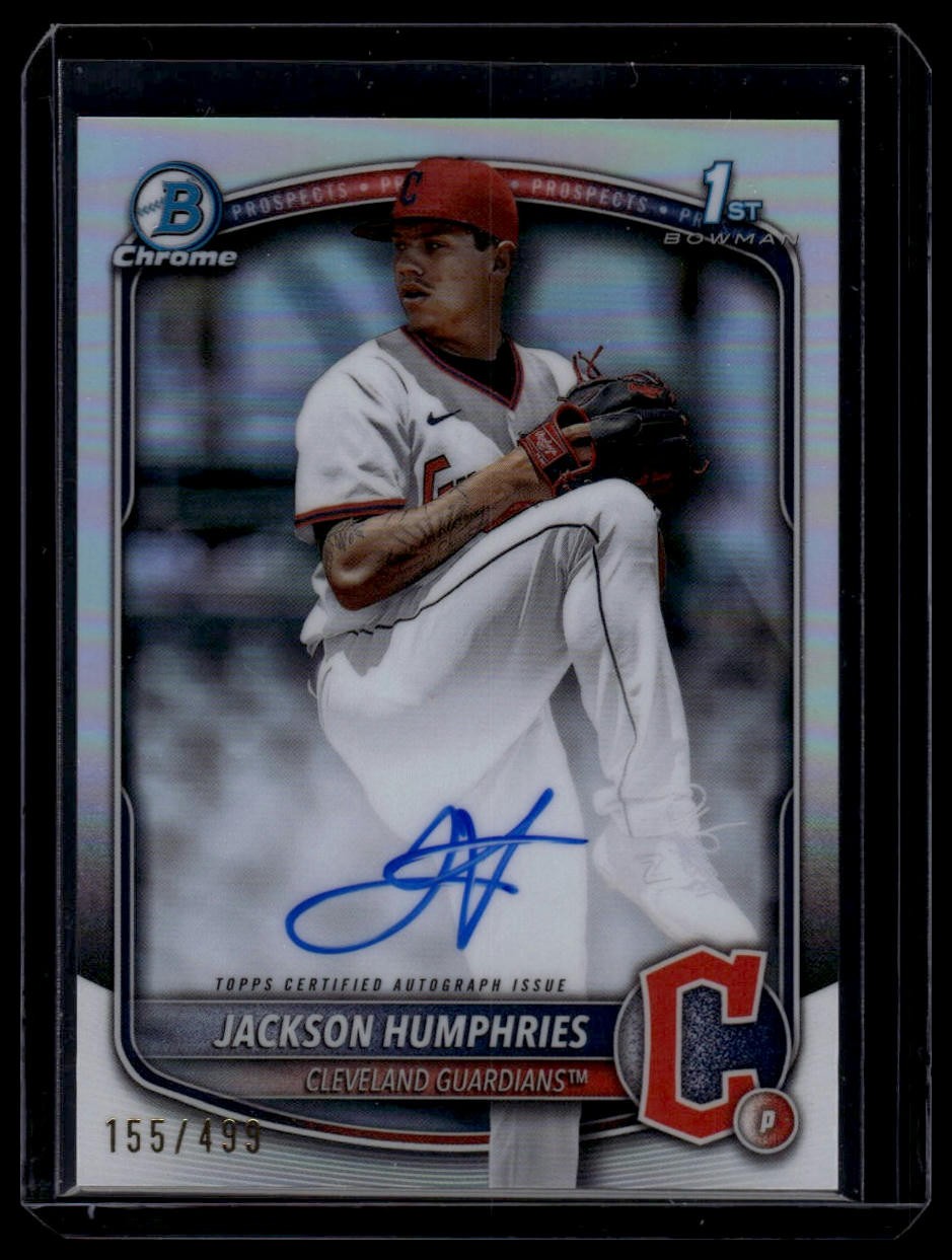 2025 Bowman #CPA-JHU Jackson Humphries Chrome Auto Refractor #/499