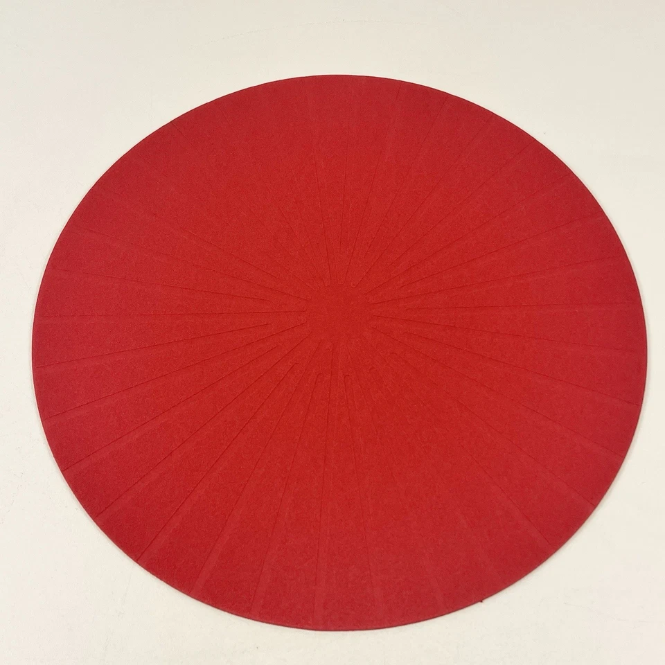 IKEA PANNA Red Placemat 14.5" 003.511.49 Round Circle Set of 2 NEW w/ Tags - Image 2 of 4