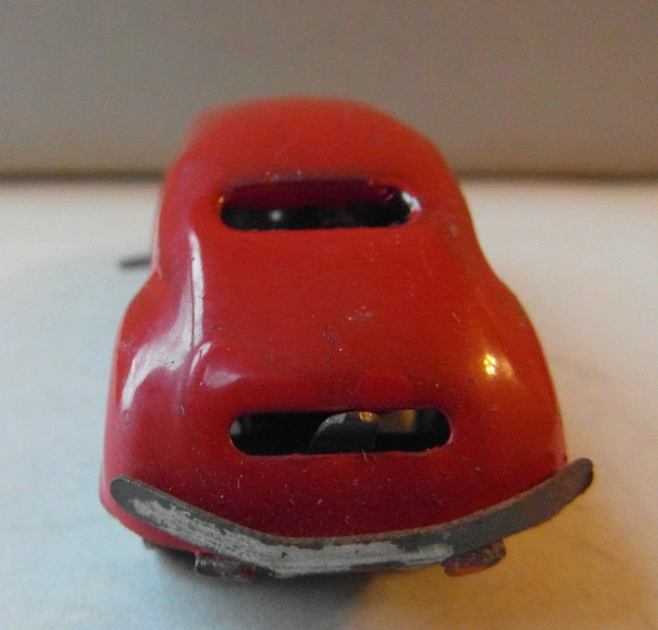 Triang Minic Red Streamlined Tinplate Clockwork Wind Up Car L.B. Ltd London 1935 - Image 4 of 4