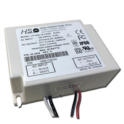 LP1040-15-C2400 High Perfection 40w 9-15v 2400mA Constant Current LED Driver