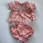 Vintage Cabbage Patch Kids Doll 3 Piece Pink Dress, Bonnet & rompers  Set