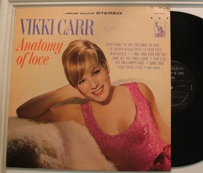 Vikki Carr Lp Anatomy Of Love On Liberty - Vg++/ Vg+ To Vg++