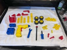 Vintage MECCANO Erector Jr Young Engineer Building Parts LOT