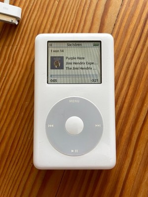 Apple iPod classic 4. Generation Weiß 60GB 4th Generation Modell A1099