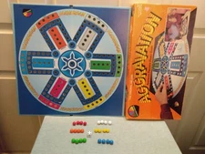 Vintage 1987 Selchow & Righter Deluxe Aggravation Board Game Complete 24 Marbles