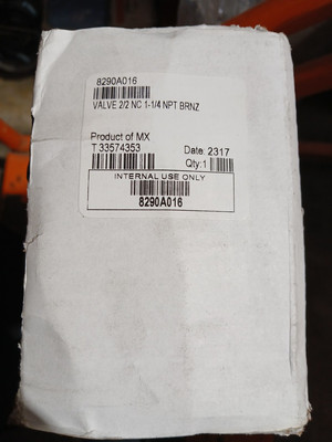 1-1/4'' ASCO 8290A016 2W NC Angle Body Piston Valve NEW IN BOX 2020/2021 4ELX9