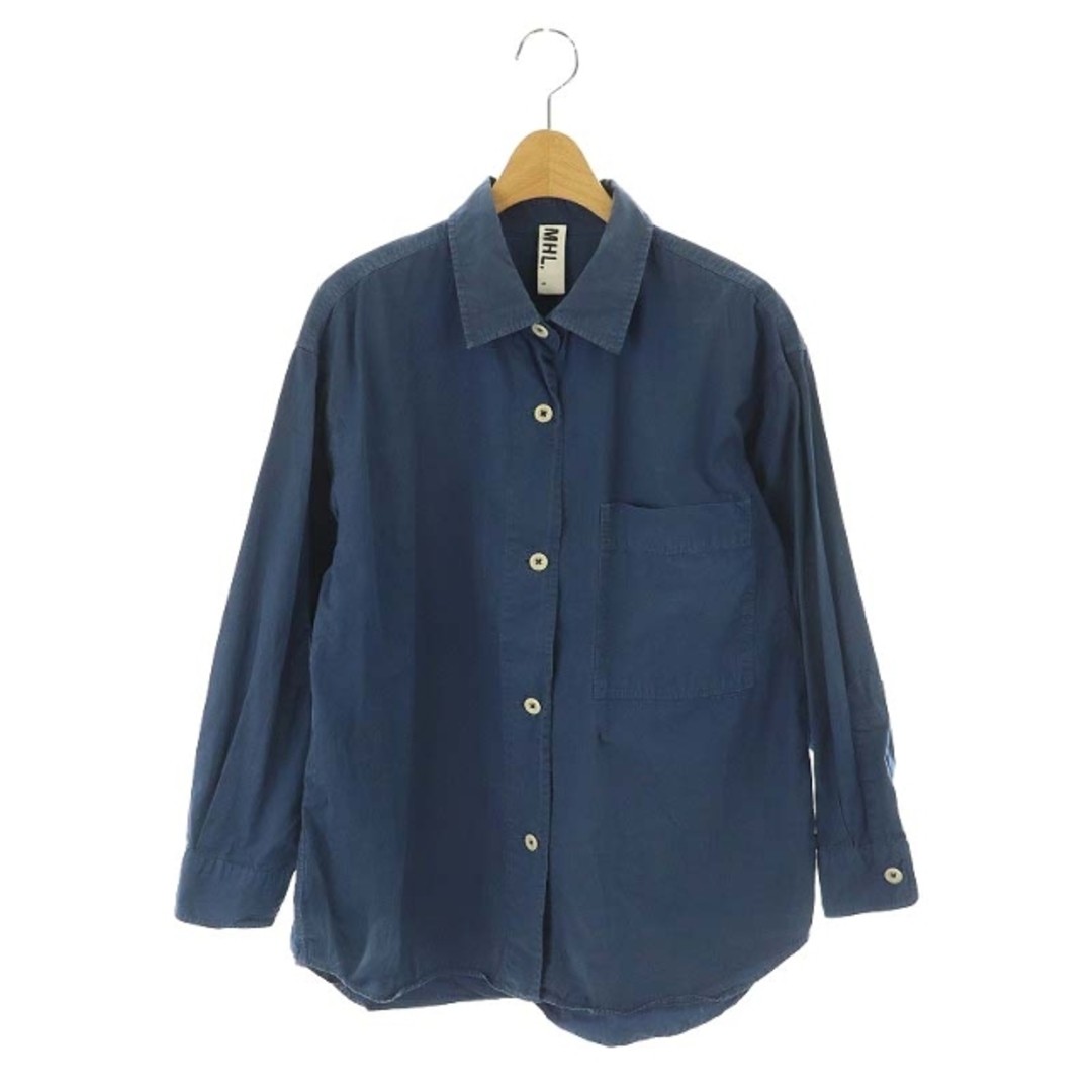 トップス MARGARET HOWELL COTTON POPLIN 23SS Margaret Howell MHL Overall Shirt Washed Cotton Poplin
