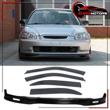 Fit 96-98 Honda Civic 4d Ek Pu Spoon Bumper Lip Spoiler Sun Window Visor Fit 96-98 Honda Civic 4d Ek Pu Spoon Bumper Lip Spoiler Sun Window Visor