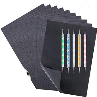 Kohlepapier A4 Transferpapier Set 100 Blatt Prägestift DIY Holz Papier Leinwand
