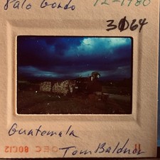 Vintage 1980 Guatemala Steam Locomotive Train Slide Tom Baldner Palo Gordo