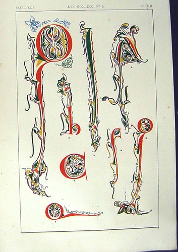 Antique Old Print Ref.787 1860 Art Illuminating Colour Design Shapes Patterns