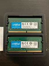 Crucial DDR4 32GB KIT 2 x 16GB 2666 MHz PC4-21300 SODIMM 260-Pin Laptop Memory