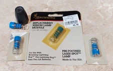 4 Browning AA Lightning Bug Replacement Xenon Bulbs Lamps Modules 80195LD + Lens