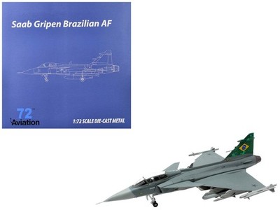 Saab JAS 39E Gripen Fighter Aircraft ''Brazilian Air Force'' 1/72 Diecast Model Ai