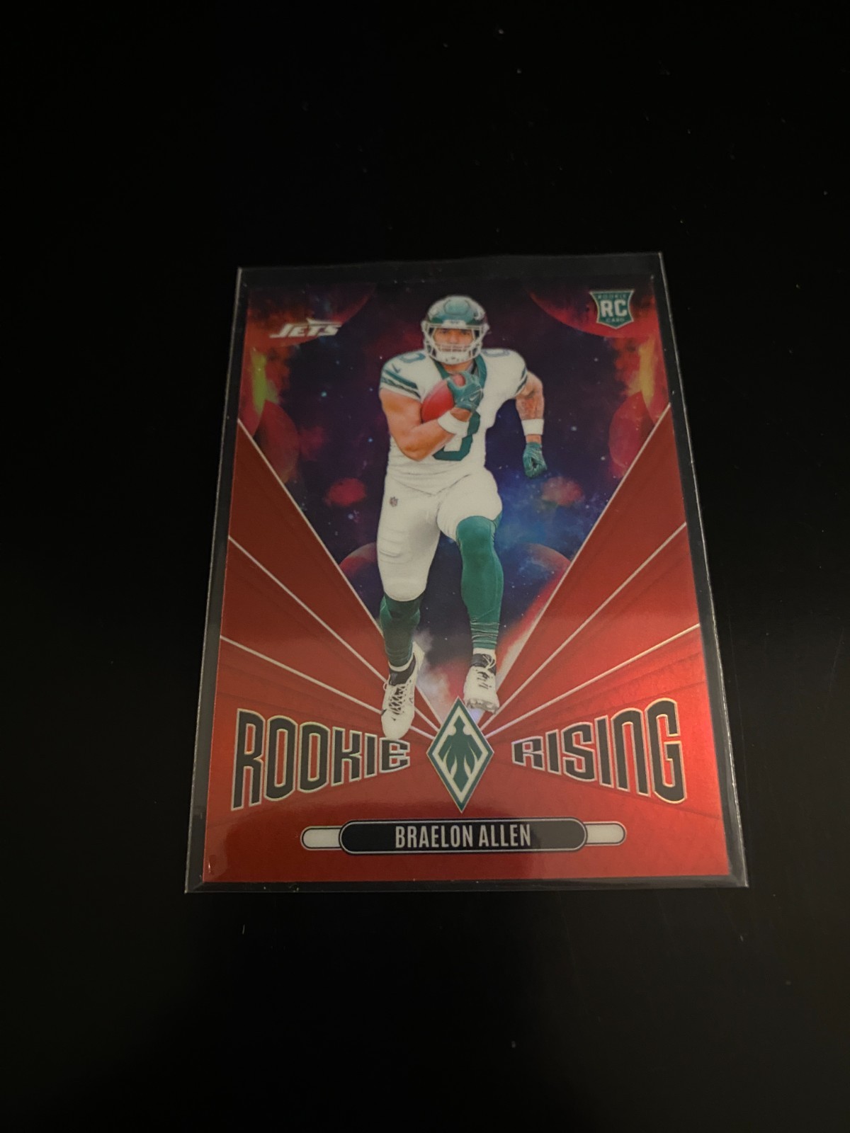 Braelon Allen 2024 Panini Phoenix Rookie Rising Red /99 RC Jets