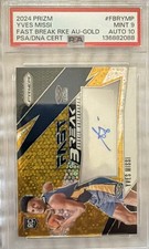 2024 Panini Prizm - Fast Break Rookie Autographs Yves Missi Gold Prizm /10 