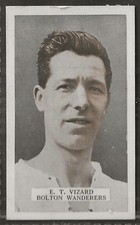 B.A.T.-FAMOUS FOOTBALLERS 1923 (SET 1)-#43- BOLTON WANDERERS - EDWARD VIZARD