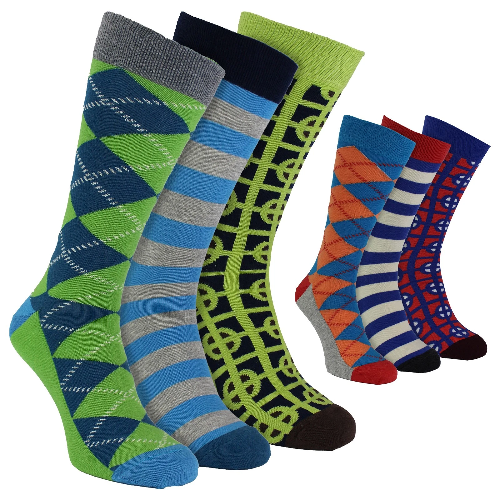 Classic Structure Dress Mens Socks - Pack of 3 Pairs | Fun Socks